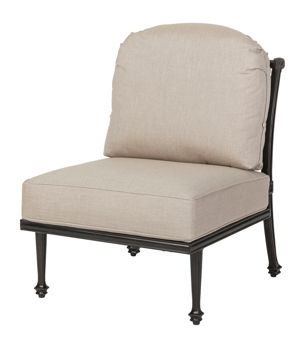 Gensun Grand Terrace Armless Lounge Chair in Desert Bronze