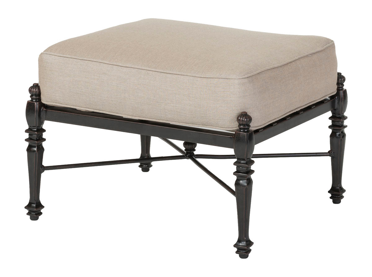 Gensun Grand Terrace Ottoman in Desert Bronze