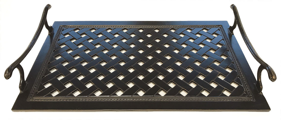 Gensun Grand Terrace Serving Tray in Desert Bronze