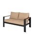Gensun Hudson Loveseat in Carbon