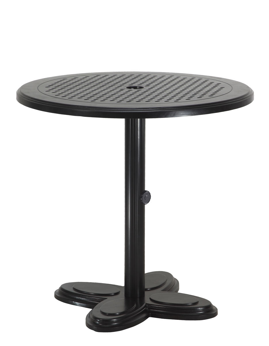 Gensun Lotus 30" Round Pedestal Table in Ruby