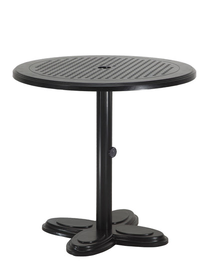 Gensun Lotus 30" Round Pedestal Table in Ruby