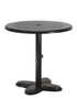 Gensun Lotus 30" Round Pedestal Table in Ruby