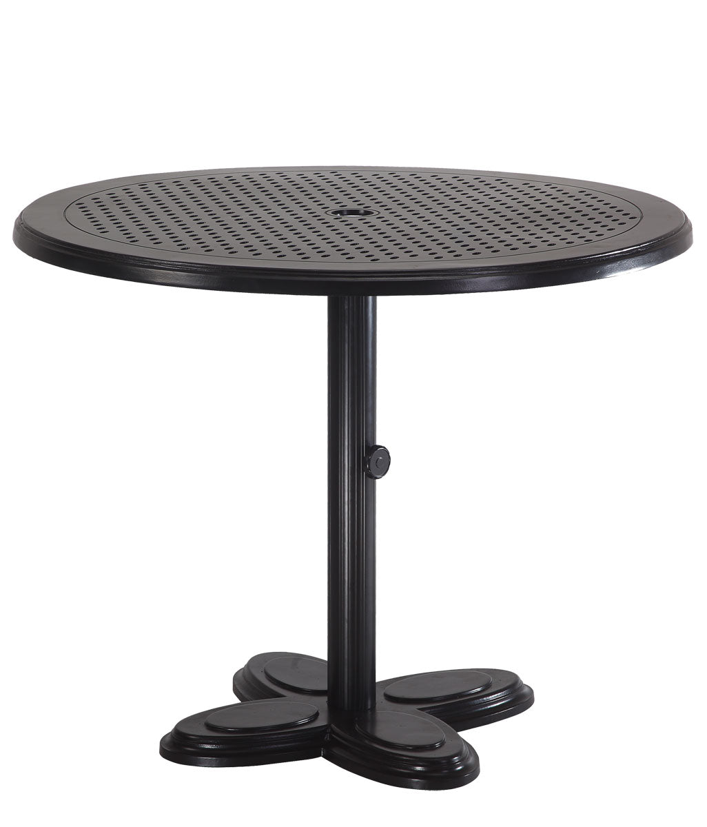 Gensun Lotus 36" Round Pedestal Table in Ruby