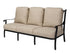 Gensun Lucerne High Back Sofa in Midnight Gold