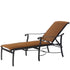 Gensun Lucerne Padded Sling Chaise Lounge in Midnight Gold