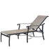 Gensun Lucerne Sling Chaise Lounge in Midnight Gold