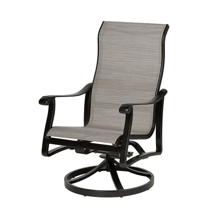 Gensun Lucerne Sling High Back Swivel Rocker in Midnight Gold