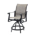 Gensun Lucerne Sling Swivel Balcony Stool in Midnight Gold