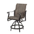 Gensun Lucerne Woven Swivel Balcony Stool in Midnight Gold