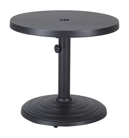 Gensun Meridian 24" Round Umbrella End Table - 80lb Base