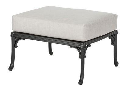 Gensun Michigan Cushion Ottoman (Knock-Down) in Black