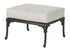 Gensun Michigan Cushion Ottoman (Knock-Down) in Black