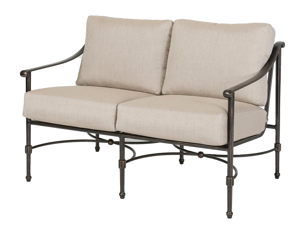 Gensun Morro Bay Cushion Loveseat in Carbon