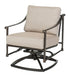 Gensun Morro Bay Cushion Swivel Rocking Lounge Chair in Carbon