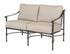 Gensun Morro Bay II Cushion Loveseat in Carbon