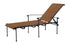 Gensun Morro Bay Padded Sling Chaise Lounge in Carbon