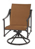 Gensun Morro Bay Padded Sling Swivel Rocker in Carbon