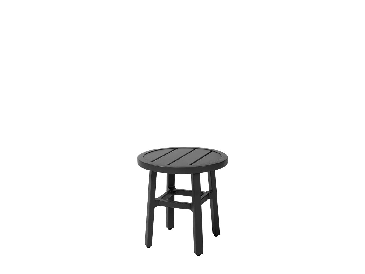 Gensun Plank 21" Round End Table in Carbon