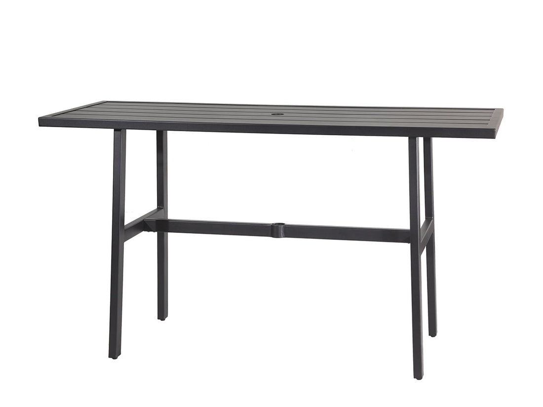 Gensun Plank 25" x 72" Rectangular Bar Table in Carbon