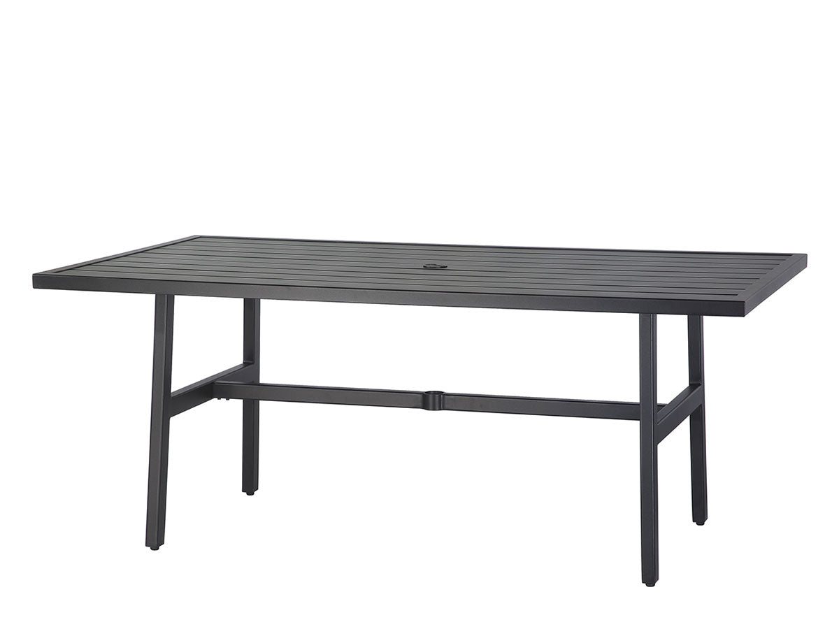 Gensun Plank 44" x 72" Rectangular Dining Table in Carbon