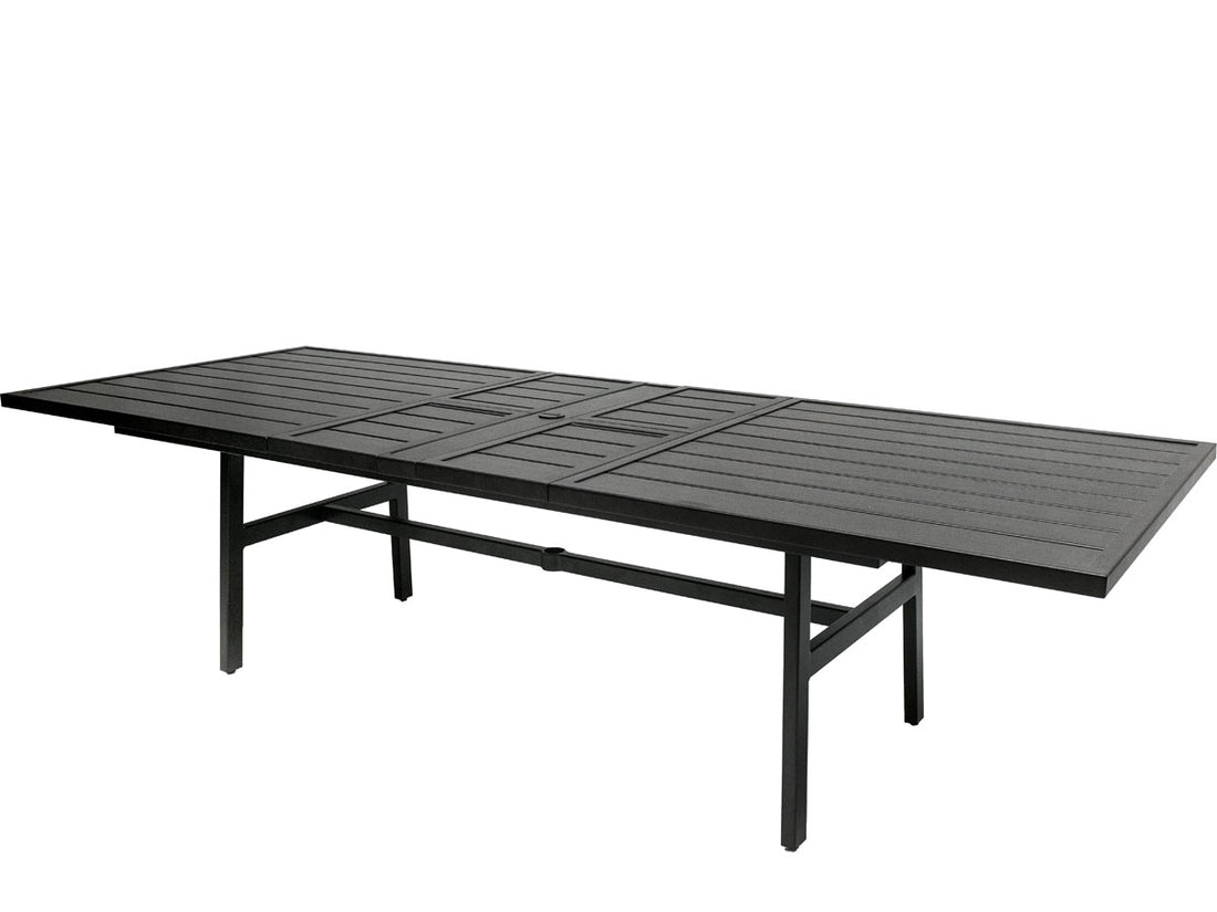 Gensun Plank 44" x 87"/115" Extension Dining Table in Carbon