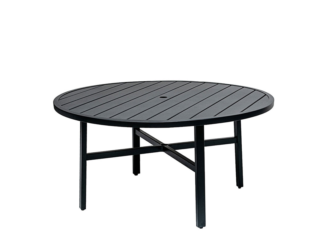 Gensun Plank 60" Round Dining Table in Carbon