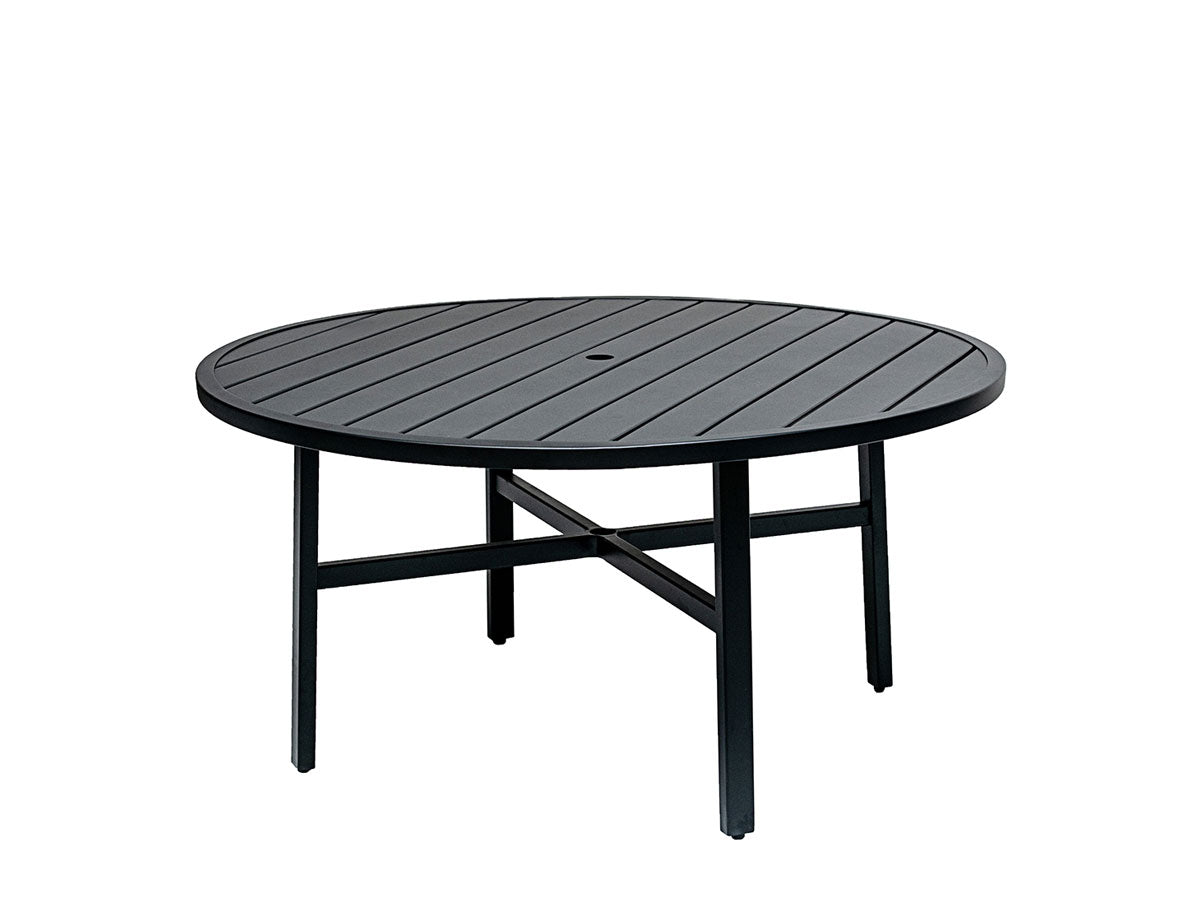 Gensun Plank 60" Round Dining Table in Carbon