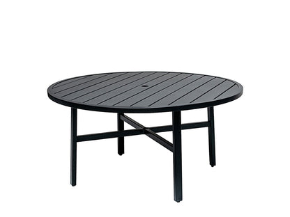 Gensun Plank 60" Round Dining Table in Carbon