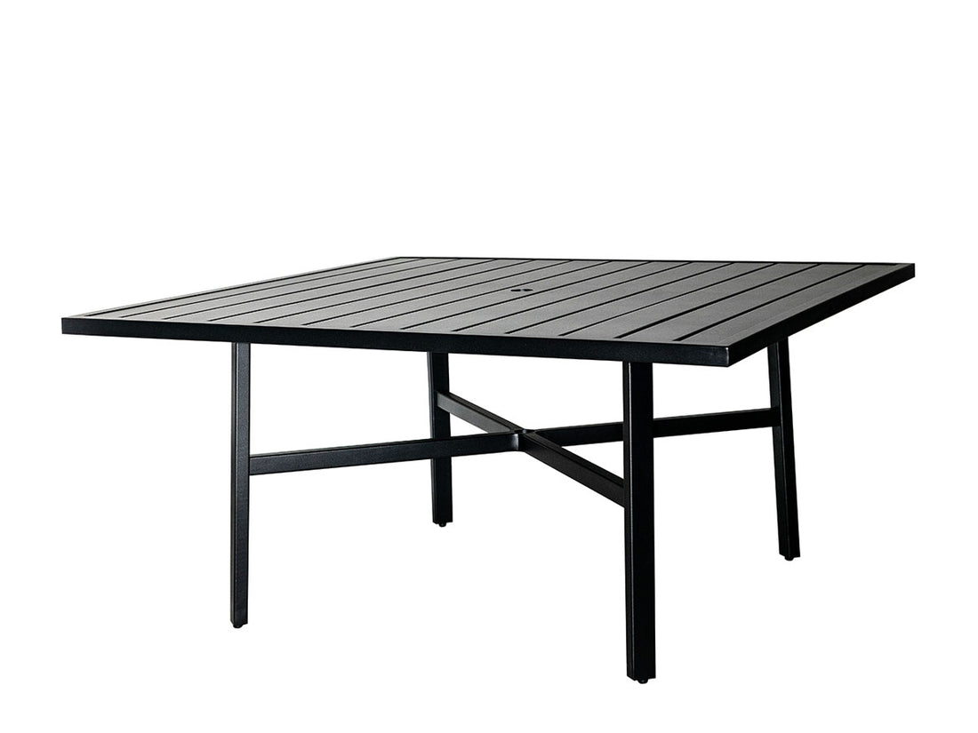 Gensun Plank 60" Square Dining Table in Carbon