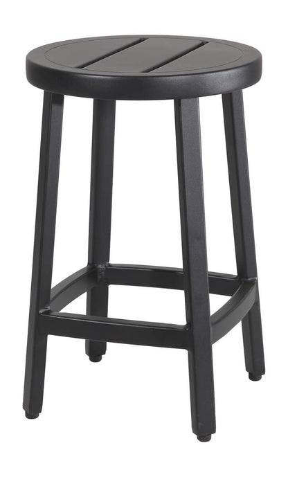 Gensun Plank Cushion Backless Balcony Stool in Carbon