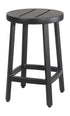 Gensun Plank Cushion Backless Balcony Stool in Carbon