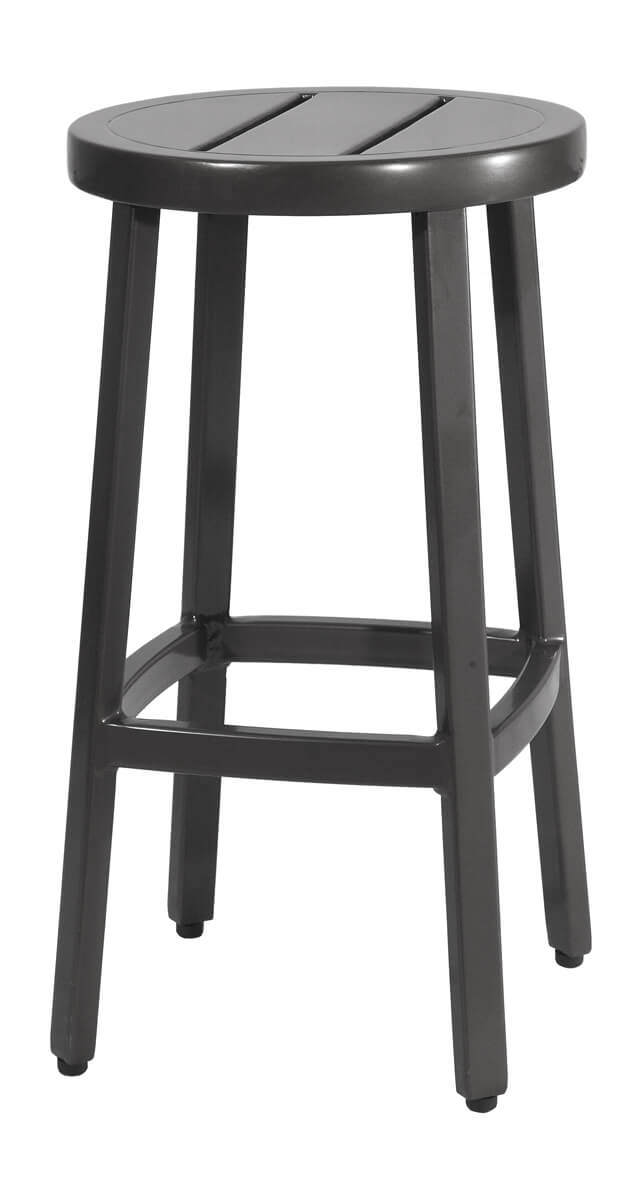 Gensun Plank Cushion Backless Bar Stool in Carbon