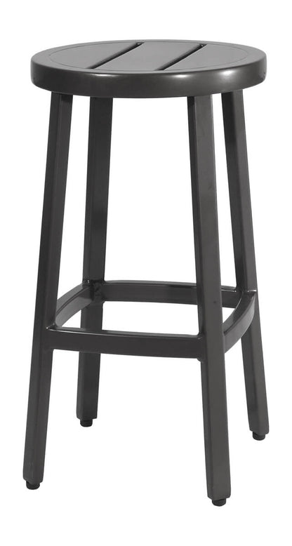 Gensun Plank Cushion Backless Bar Stool in Carbon