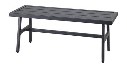 Gensun Plank Cushion Backless Bench in Carbon