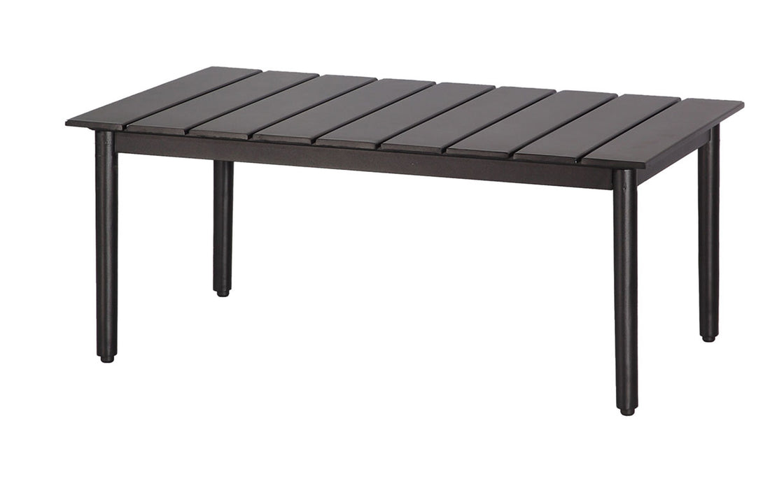 Gensun Strata 23" x 41" Rectangular Coffee Table (Round Legs)