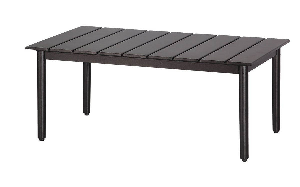 Gensun Strata 23" x 41" Rectangular Coffee Table (Round Legs)