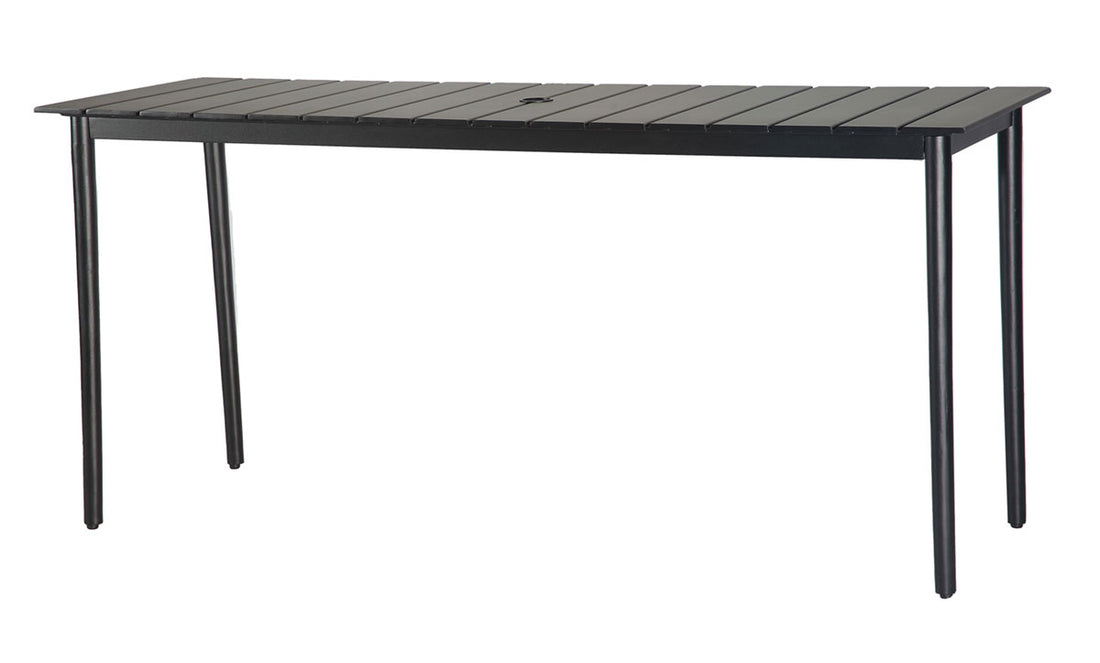 Gensun Strata 25" x 73" Rectangular Balcony Table (Round Legs)