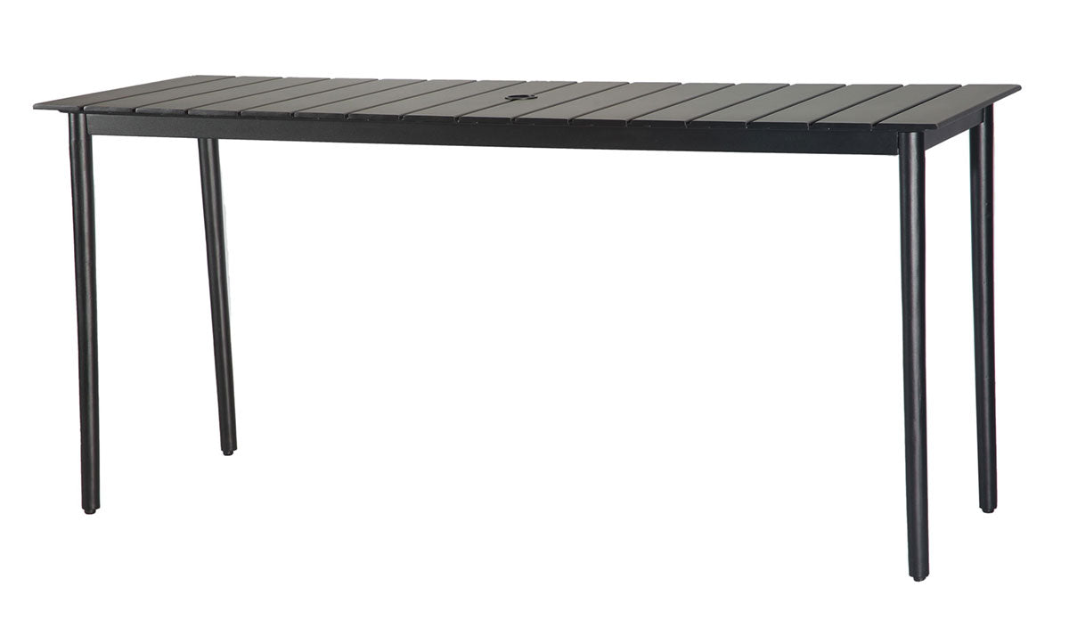Gensun Strata 25" x 73" Rectangular Balcony Table (Round Legs)