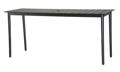 Gensun Strata 25" x 73" Rectangular Balcony Table (Round Legs)
