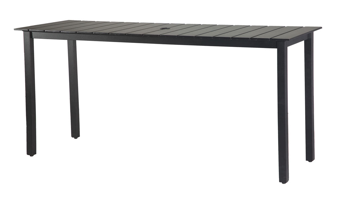 Gensun Strata 25" x 73" Rectangular Balcony Table (Square Legs)
