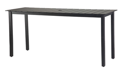 Gensun Strata 25" x 73" Rectangular Balcony Table (Square Legs)