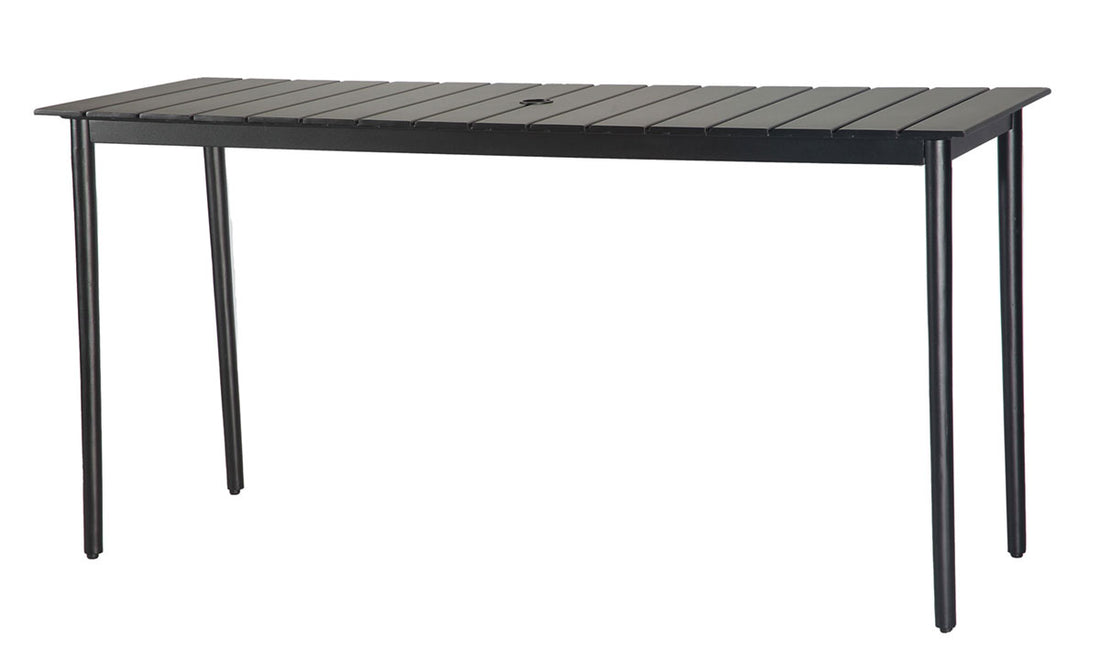 Gensun Strata 25" x 73" Rectangular Bar Table (Round Legs)