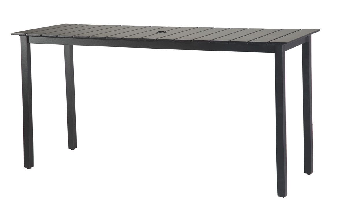 Gensun Strata 25" x 73" Rectangular Bar Table (Square Legs)