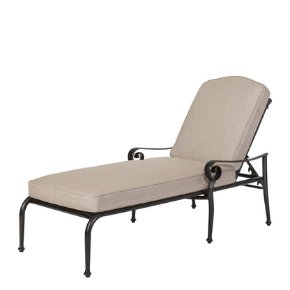 Gensun Verona Chaise Lounge in Carbon