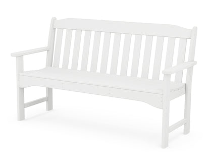 POLYWOOD Country Living 60" Garden Bench in White