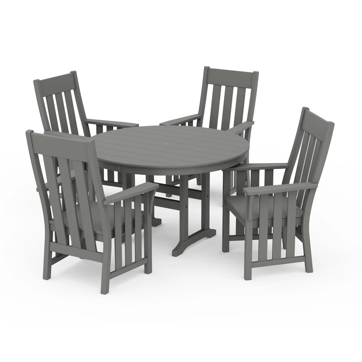 POLYWOOD Acadia 5-Piece Farmhouse Dining Set