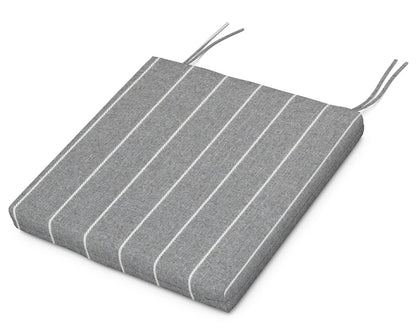 POLYWOOD EDGE Dining Cushion 19.5"D x 19.5"W x 2.5"H in Pencil Pewter