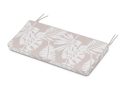 POLYWOOD Chinoiserie 48" Bench Seat Cushion in Leaf Dune Burlap