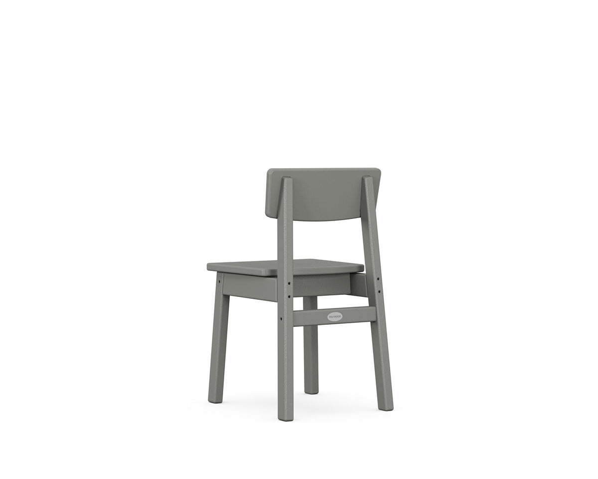 POLYWOOD Kids Modern Studio Dining Chair angle view